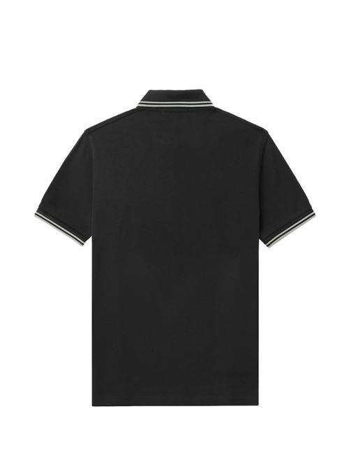 Polo uomo M3600  manica corta navy/verde FRED PERRY | M3600T73